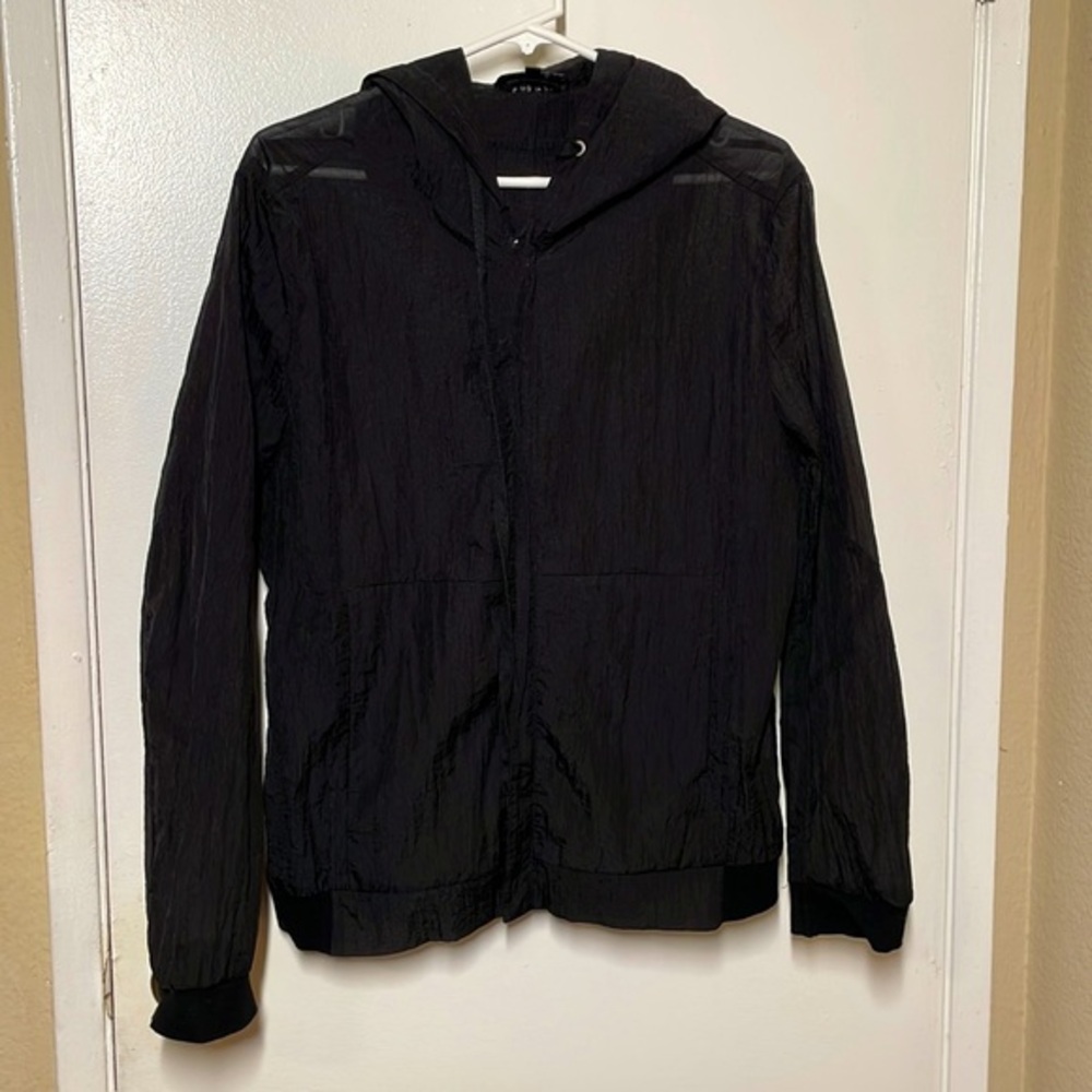 Semi Sheer Windbreaker Jacket